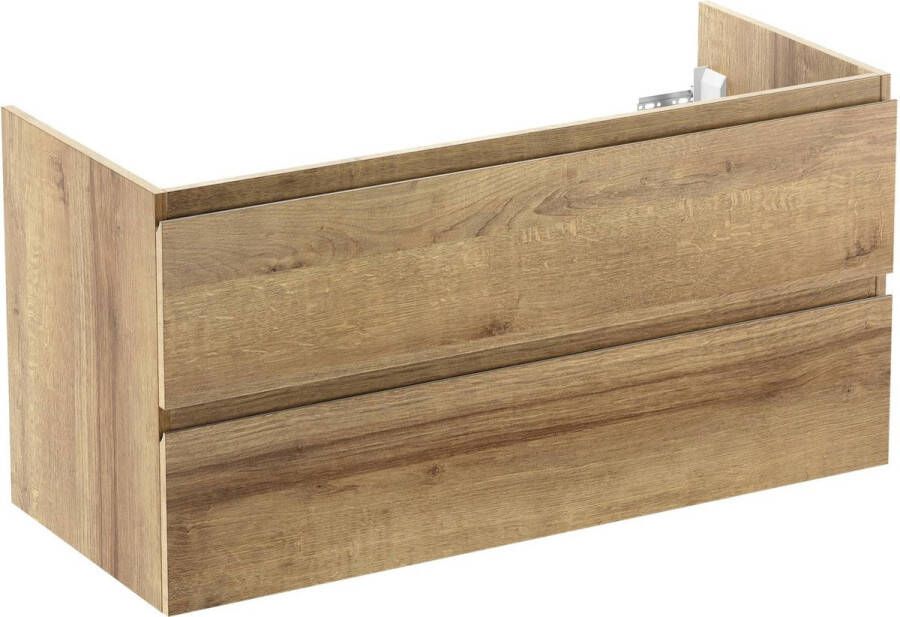 Ben Vario Wastafel Onderkast 120x51 cm Eiken Badkamerkast Wastafelmeubel zonder Uitsparing