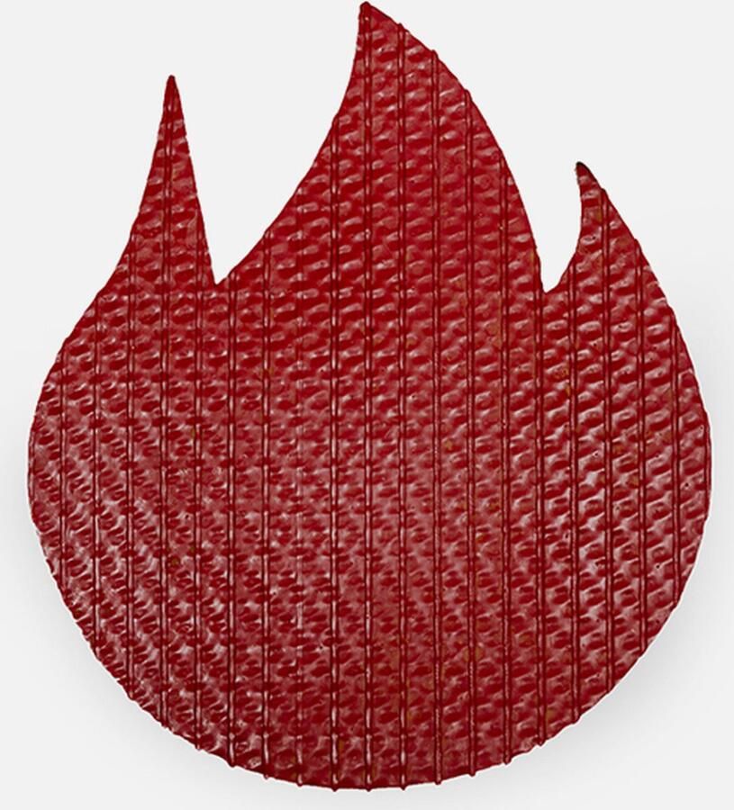 BENDL UPCYCLED onderzetter Brandweer slang FIREHOSE FLAME red