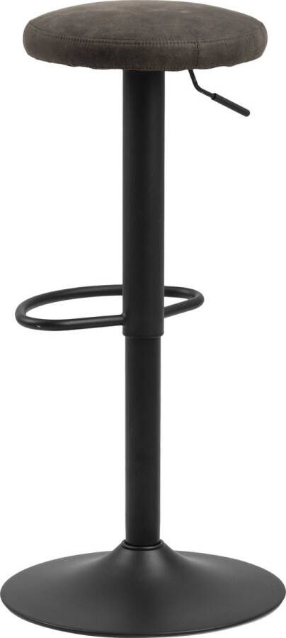 Bendt Barkruk 'Inger'(zithoogte 62 82cm ) kleur Antraciet