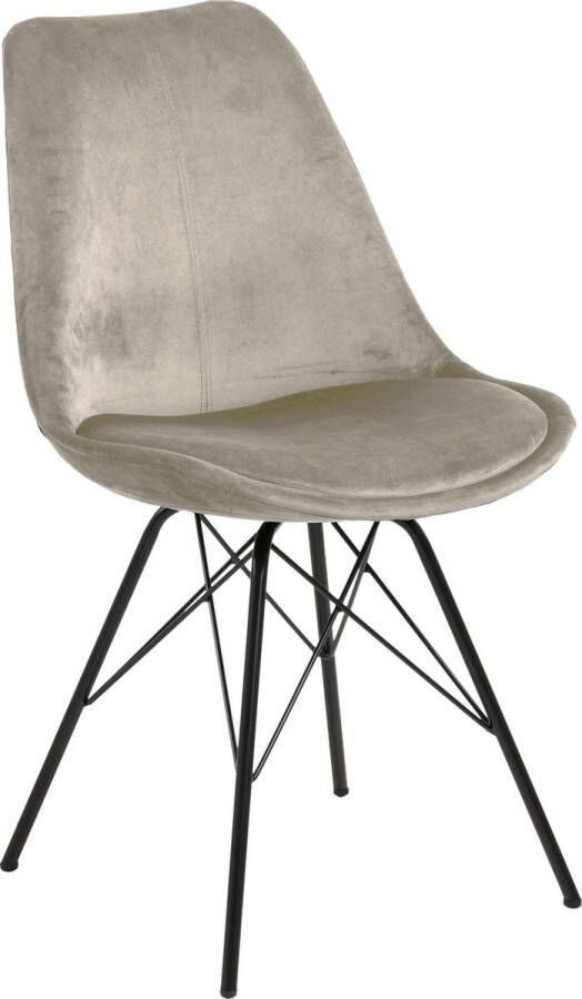 Leen Bakker Eetkamerstoel Bonn (2 stuks) velvet zand