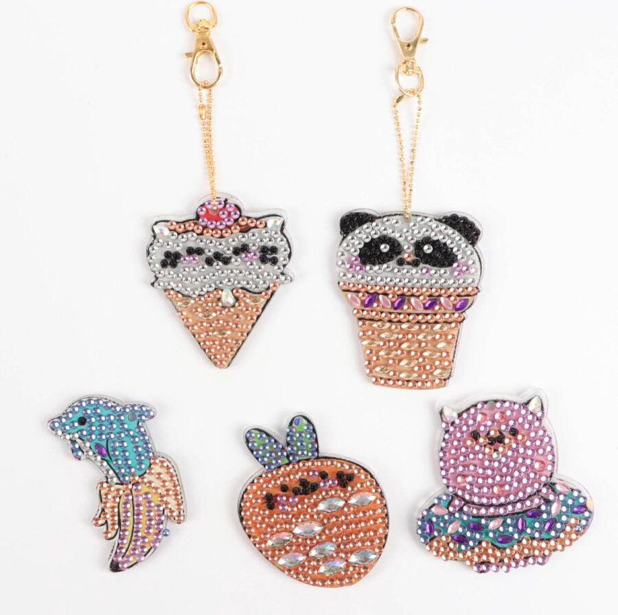 Benelux painting Diamond painting Sleutelhangers Gekke beestjes Cartoons