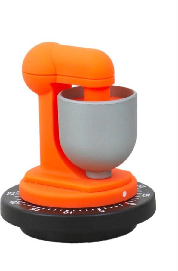 Bengt EK Design Kookwekker analoog Kookwekker mechanisch Kookwekker Keukenmixer 60 minuten Kunststof Oranje