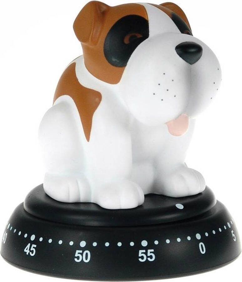 Bengt EK Design Kookwekker Hond 60 minuten Plastic Bruin Wit