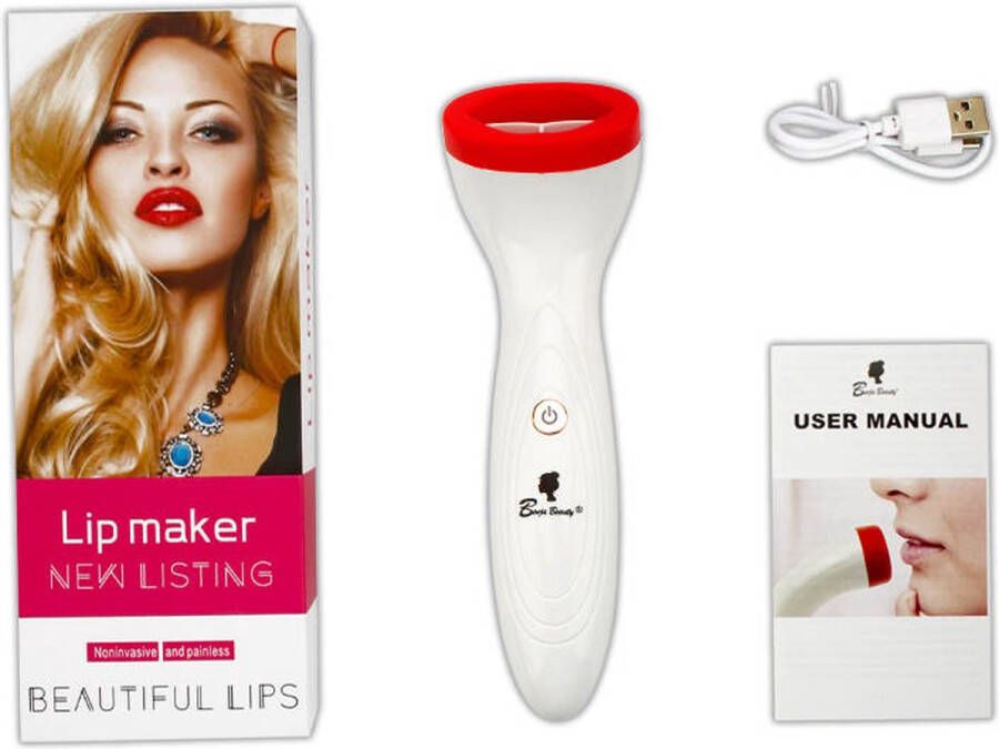 BenjaBeauty Lip plumper|Vollere lippen|lippen|Lippen Vergroten|lipstick|Rood wit