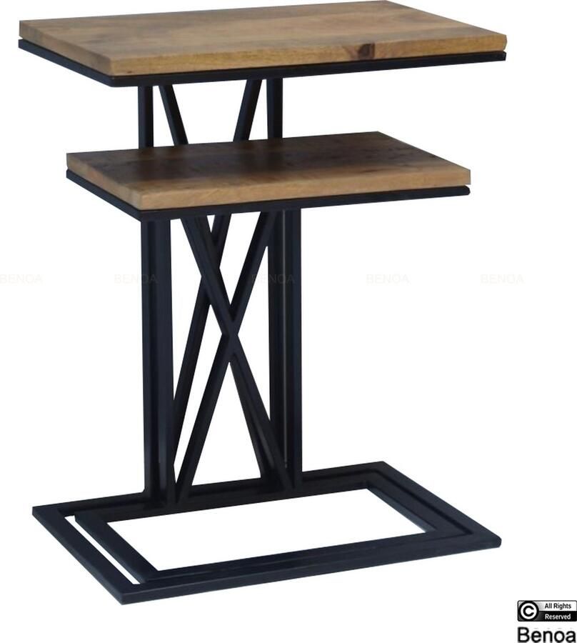 Benoa Bijzettafel set van 2 Mangohout