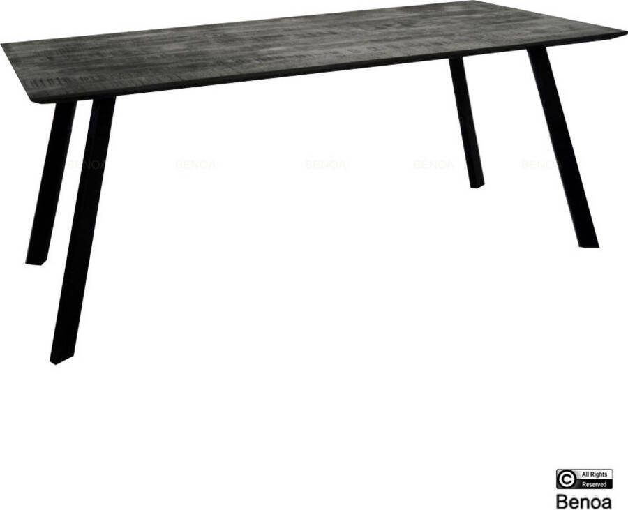 Benoa Berlin Eettafel Rechthoek 140 cm Zwart Mangohout