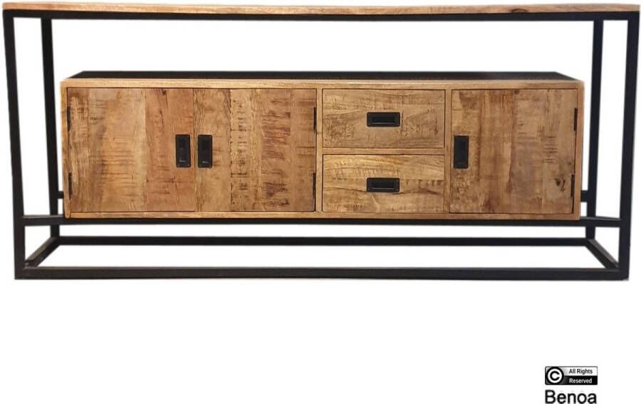 Benoa Dressoir Len 180 cm 2 laden en 3 deuren
