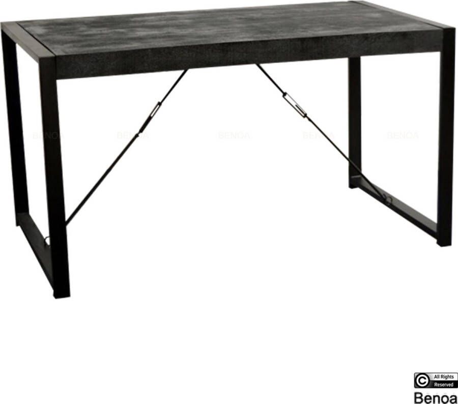 Benoa Eettafel Britt rechthoek Zwart 140 cm