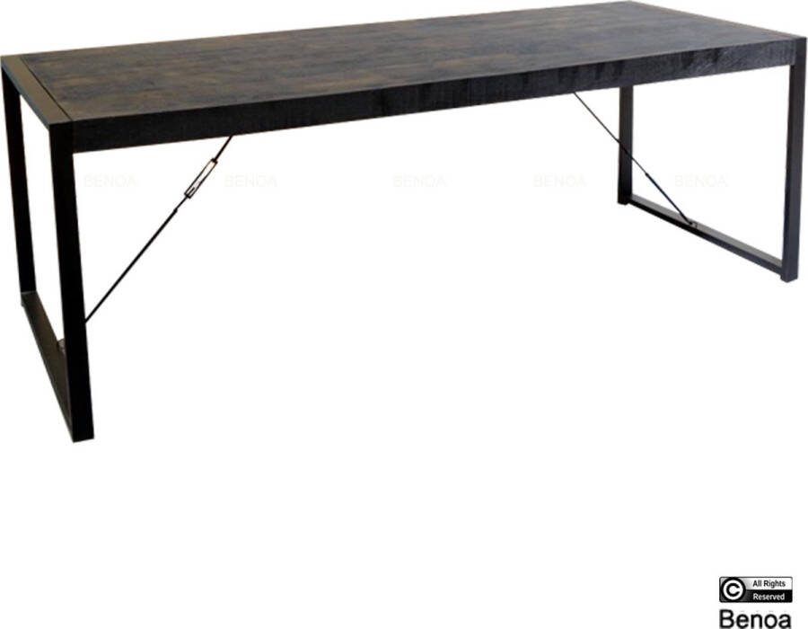Benoa Eettafel Britt rechthoek Zwart 220 cm