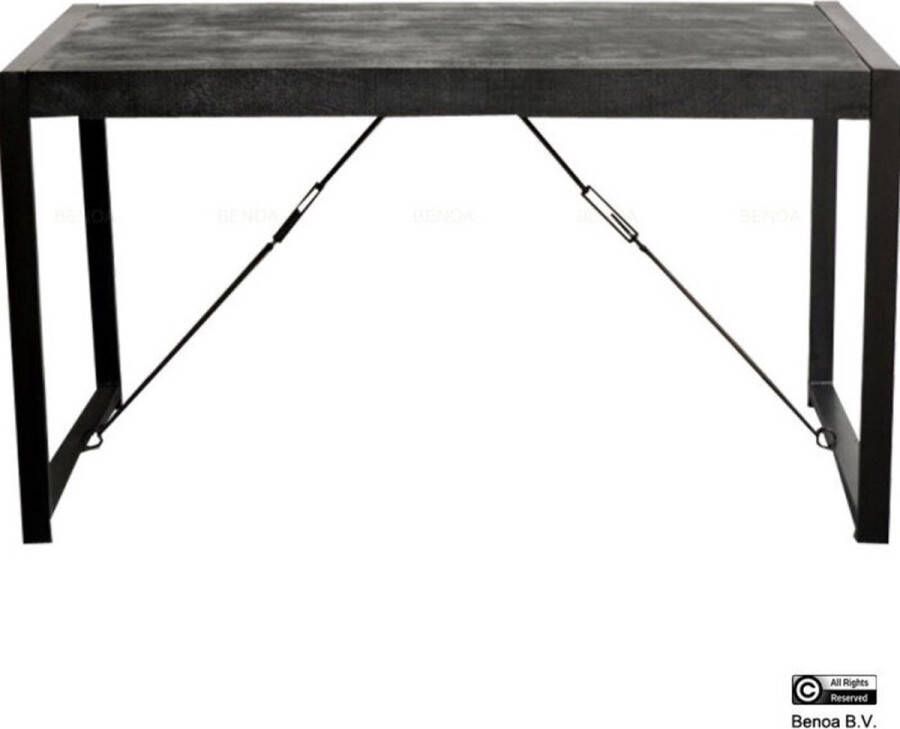 Benoa Eettafel Britt rechthoek Zwart 140 cm