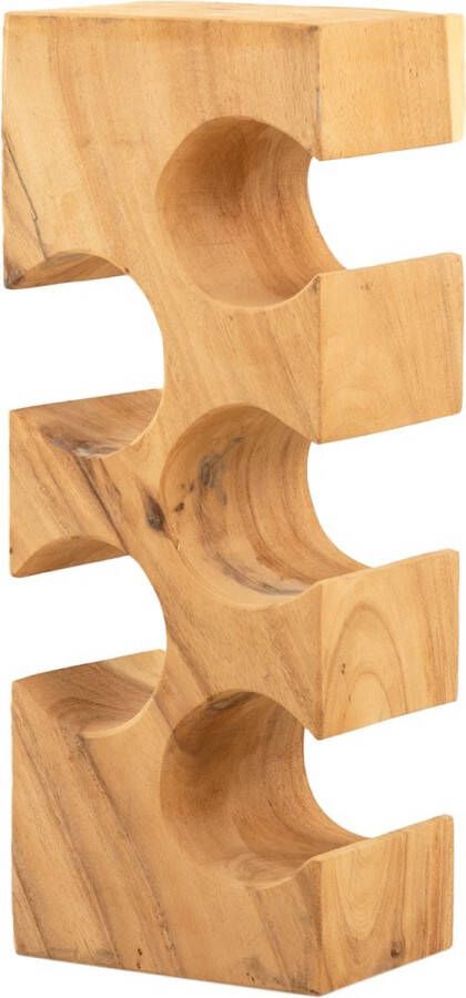 Benoa Homelounge Wijnrek Suar hout 5 flessen