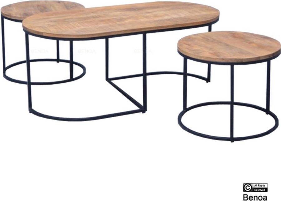 Benoa Oval Coffee Table Set Of 3