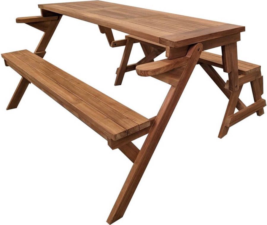 Benoa Picknick tafel- Vouwbaar Tuin Bank Picnic Folding Table HorstDeco