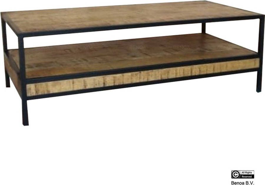 Benoa Salontafel GB met onderplank Mangohout 120 cm