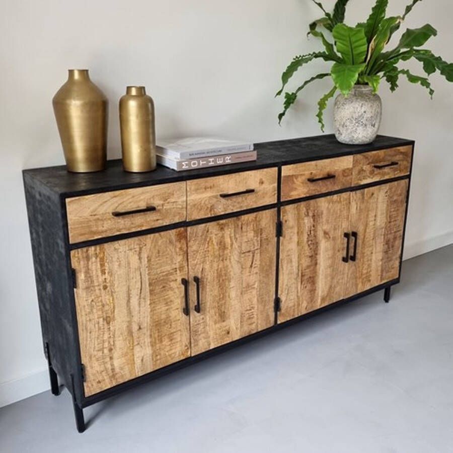 Meubelplaats Dressoir Sterre 4 lades 175cm Mangohout
