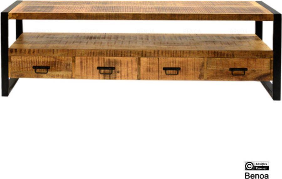Meubelplaats TV-Meubel Britt mango metaal 180 cm