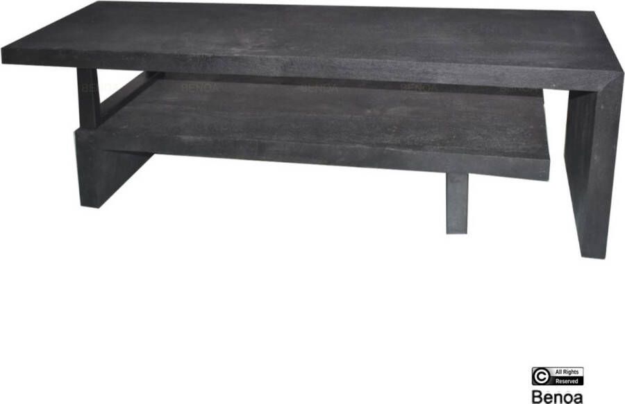 Benoa Tv-meubel Mangohout Zwart Kelly 140 cm Metalen onderstel