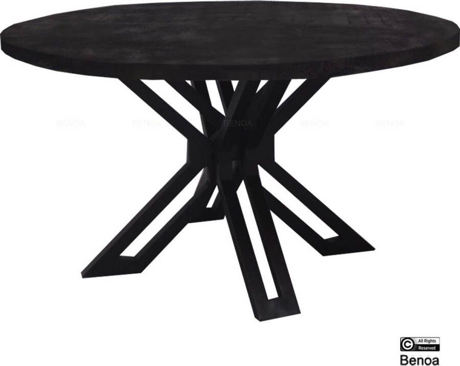 Benoa Yana Round Coffee Table Black 80 cm