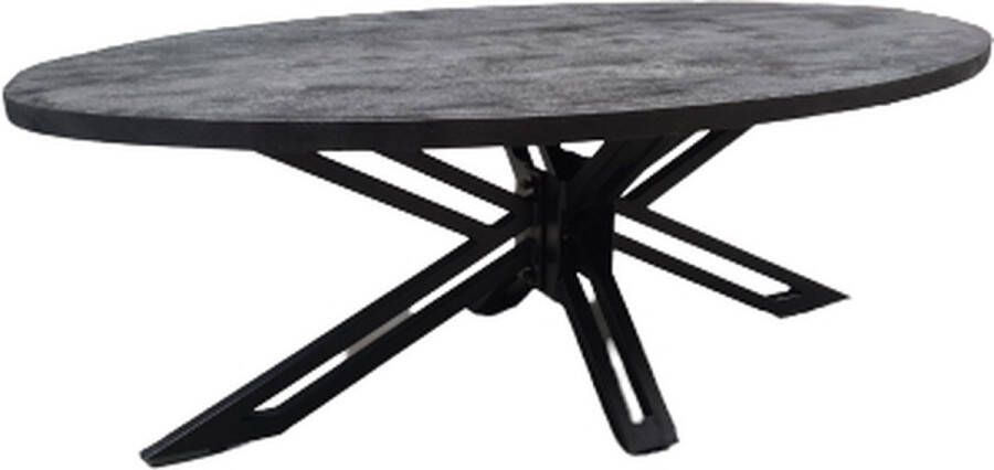 Benoa Yana salontafel ovaal 130 cm Zwart Mangohout