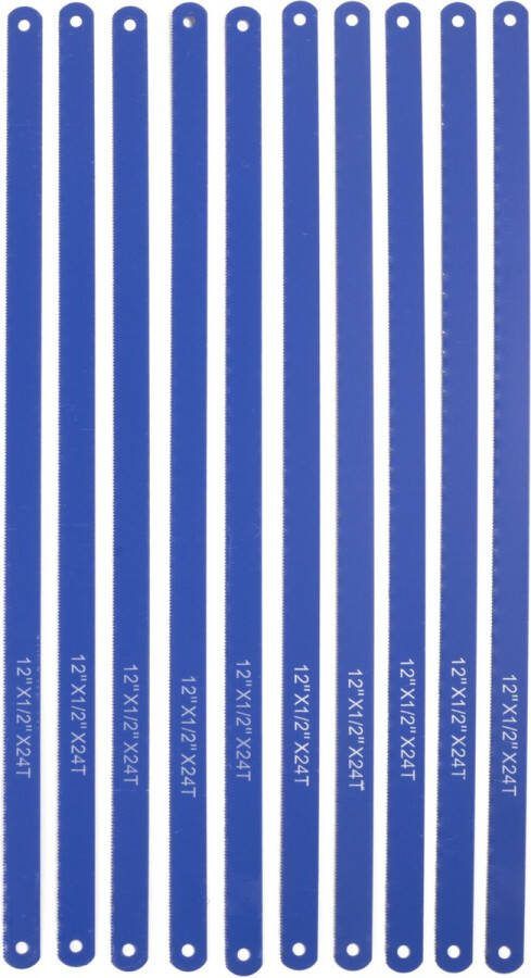 Ben Tools 40x stuks reserve zaagbladen voor ijzerzaag 30 cm Ijzer metaalzaag bladen Klusbenodigdheden