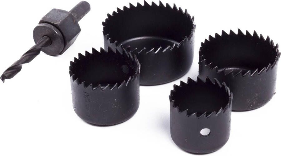 Benson 5-delige gatenzaag set 32-54 mm snelspan inzetzaagbladen extra gehard staal met centreerboor