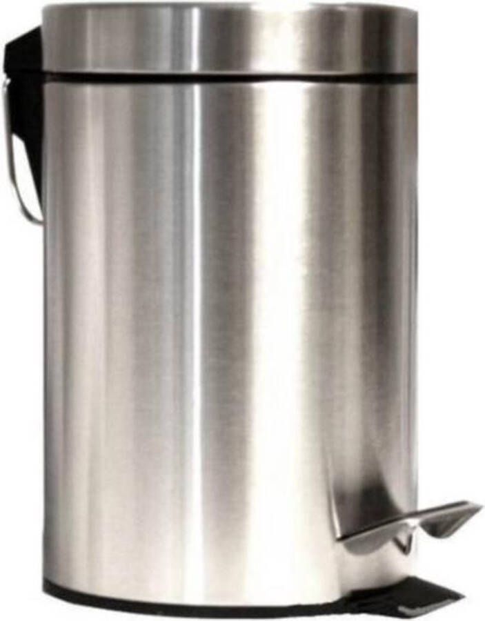 Benson Afvalbak pedaalemmer- containerbak prullenbak afvalbak voor badkamer wc prullenbak- toilet prullenbak 3 liter