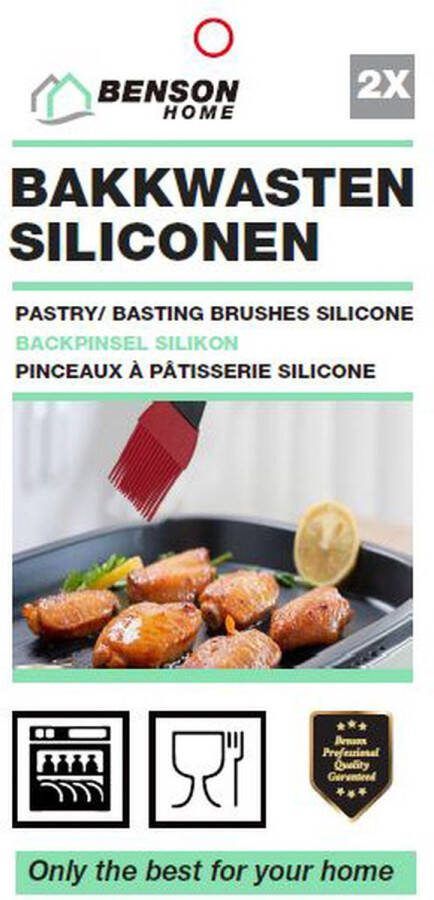 Benson Bakkwasten siliconen 2 delig