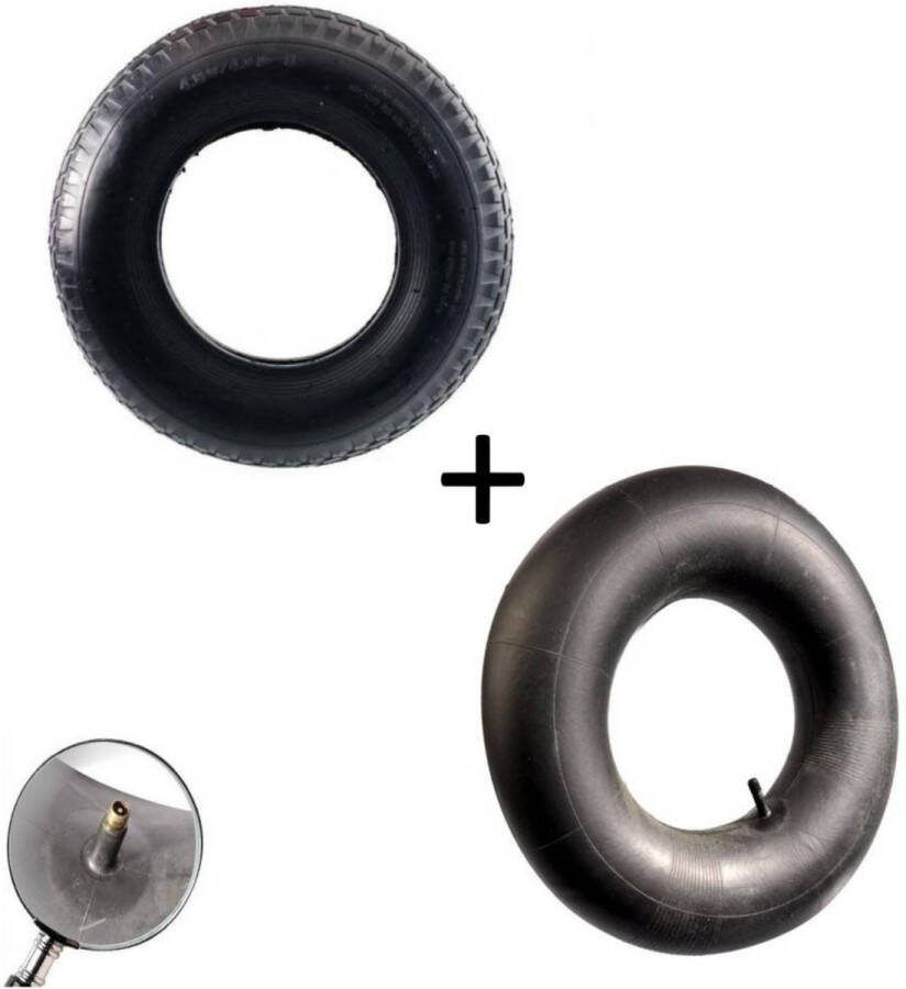 Benson Binnen- en buitenband set kruiwagen en skelter 400 mm diameter 100 mm breedte blokprofiel