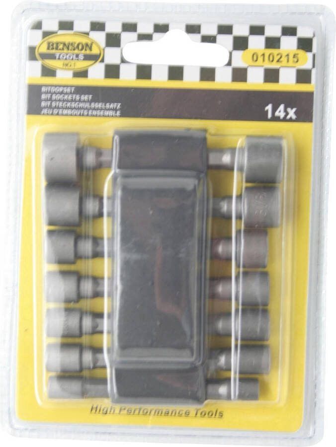 Benson Bit Dopset mm & inch 14-delig