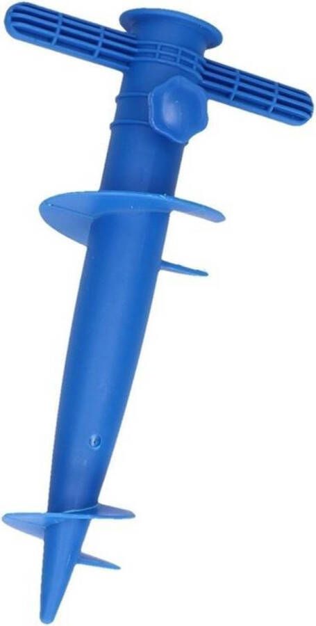 Benson Blauwe parasolhouder parasolboor 30 cm parasolvoet parasolstandaard