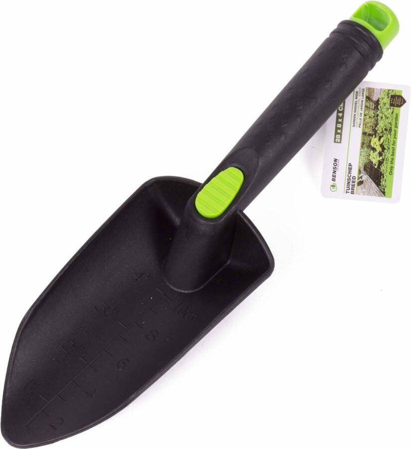 Benson Breed tuinschepje glasvezelversterkt 8 cm grijs groen
