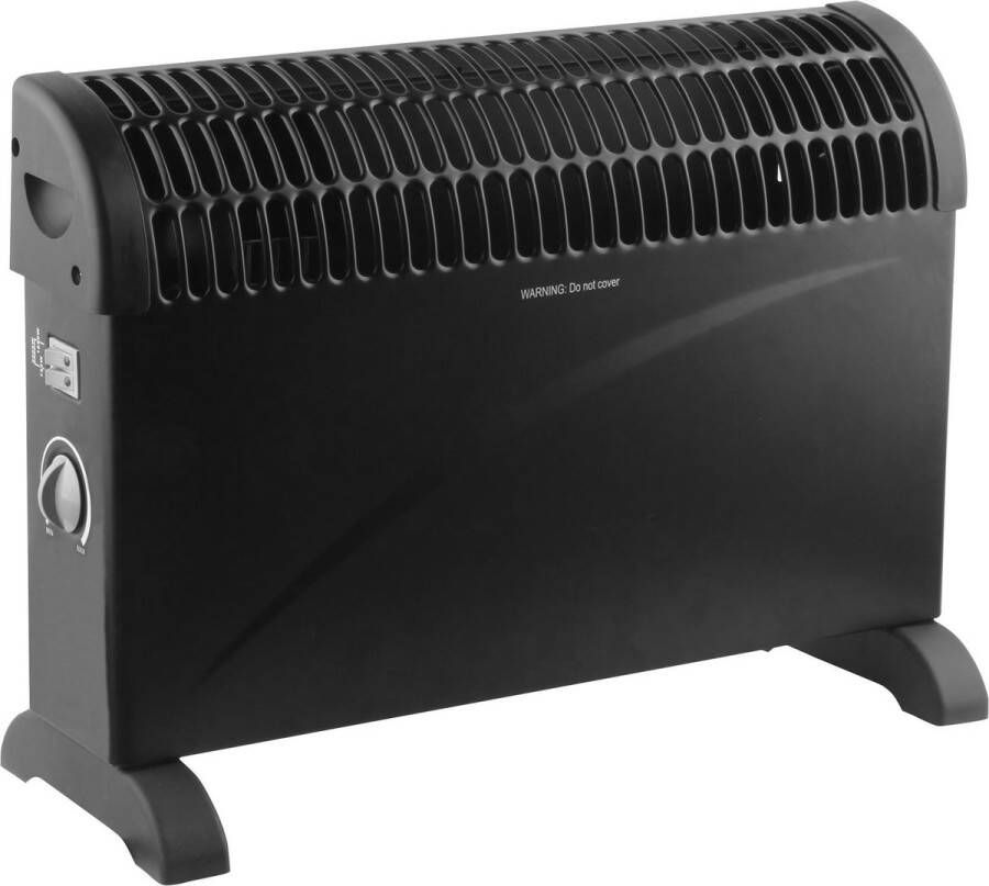 Benson Compacte convector heater 3 standen oververhittingsbeveiliging zwart 53x20x39 cm
