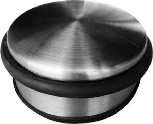 Benson Deurstopper Deurvastzetter Deurbuffer 10x10 Cm Rubber RVS