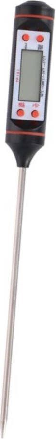 Benson Digitale vleesthermometer nauwkeurig temperatuurbereik -50 tot 300°C zwart 24 cm