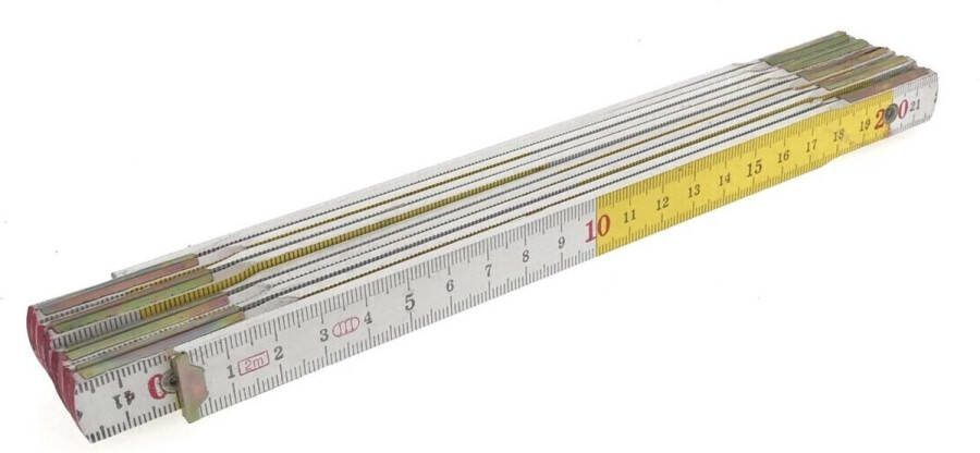 Benson Duimstok Vouwmeter 2 Meter Inklapbaar Hout