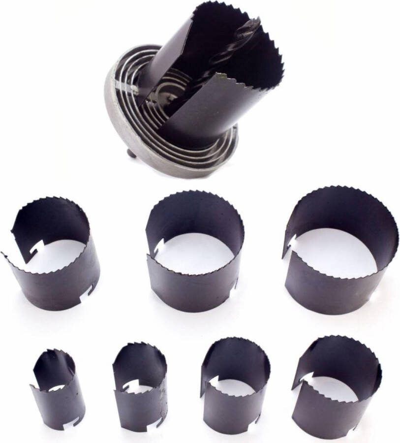Benson 7-delige gatenzaag set Ø 26-63 mm extra gehard staal snelspan-inzetzaagbladen
