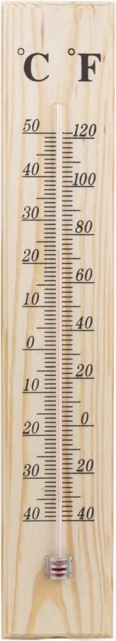 Benson Hout Thermometer Celsius Fahrenheit 40 Graden tot + 50 Graden