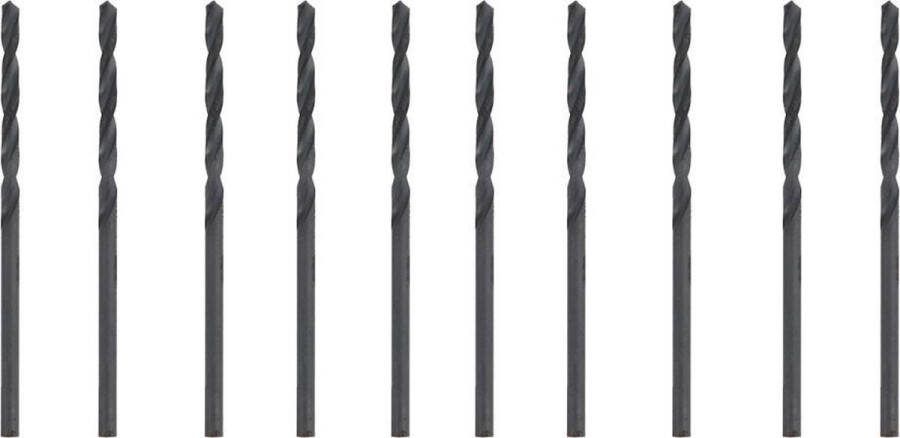 Benson Metaalborenset HSS 2 5 mm 10 stuks Korte versie Incl. opbergbox