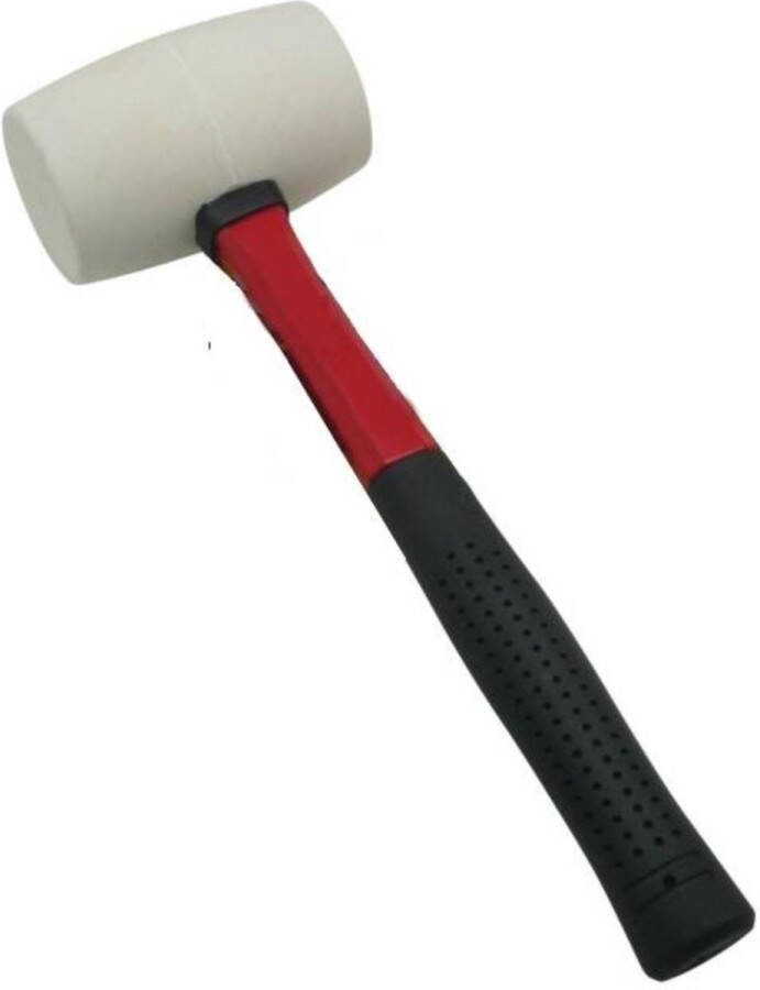 Benson Installatiehamer Witte rubberen kop 450 gram 290 mm lengte