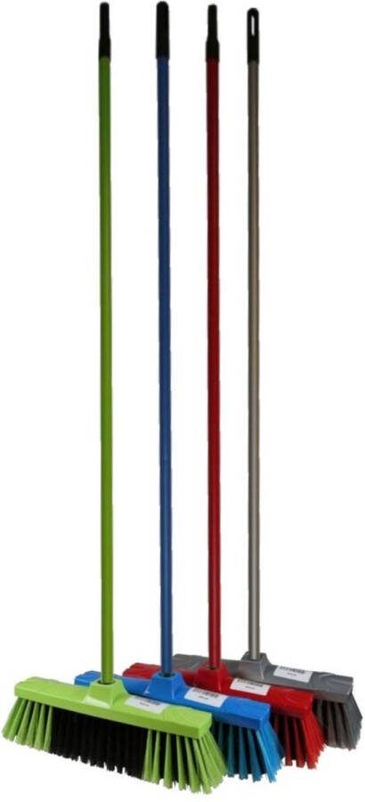 Benson Kamerveger Zachte Borstelharen 130 cm Steel Voor Gladde Binnenvloeren