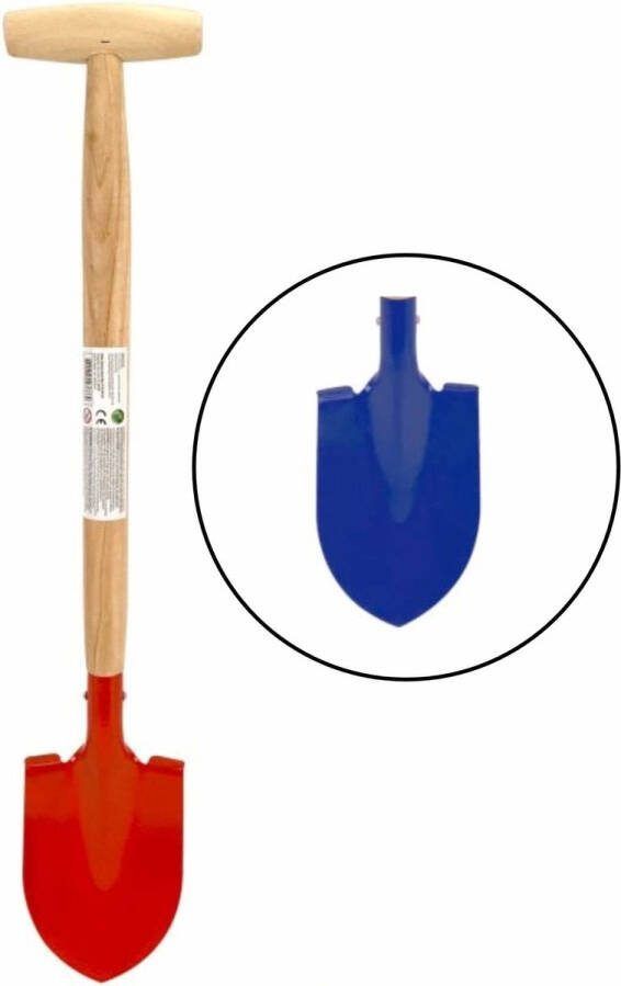 Benson Kinder Schep Tuin en Strand Blauw en Rood 77 cm