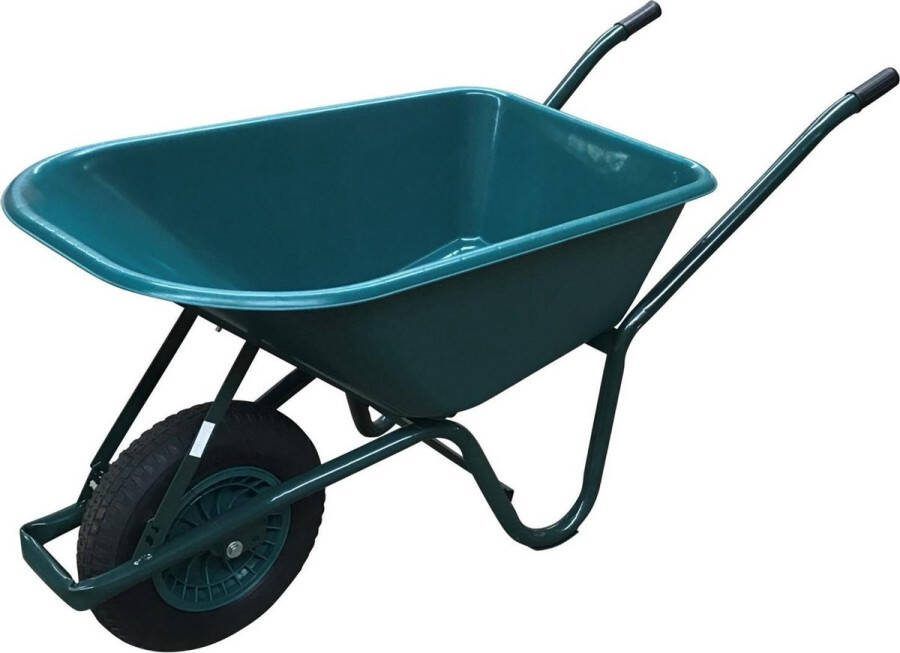Benson Kruiwagen 85L Gelast Onderstel Kunststof Bak Voor Tuin en Bouw