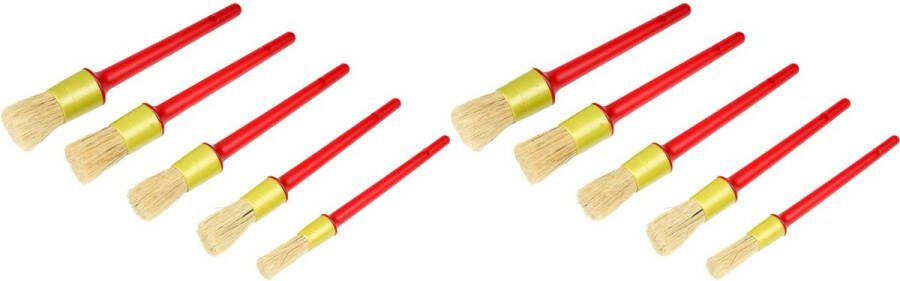 Benson Kwastenset Synthetisch Rond 10 stuks Comfortabele grip Duurzaam