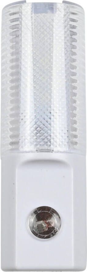 Benson Led nachtlampje 3 Led's Nachtlamp Wit Met dag en nacht sensor Voor in stopcontact 1W 230V