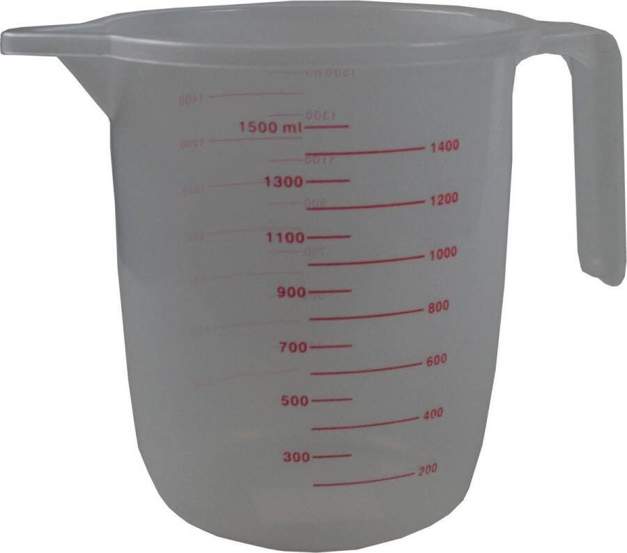 Benson Maatbeker Kunststof 1500 ml Handvat Maataanduidingen