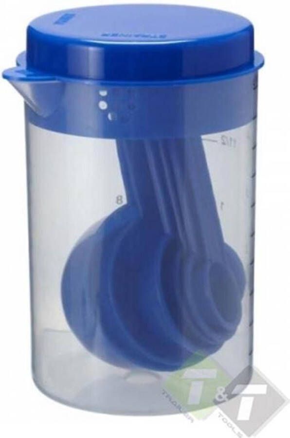 Benson Maatbeker set 8 delig 500ml(0.5 Liter) Blauw