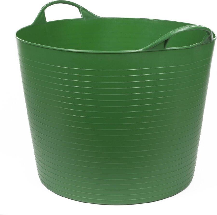 Benson Flexibele mand 45 liter groen multifunctioneel stevig kunststof met hengsels