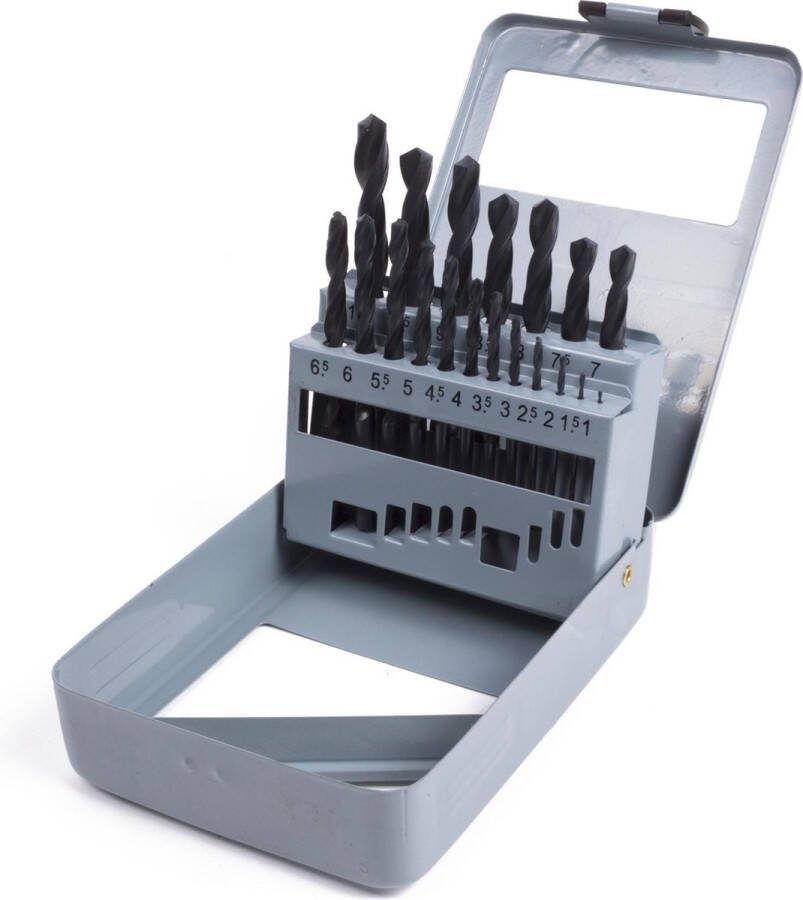Benson Metaalborenset HSS 19 delig Stalen cassette 1-10 mm