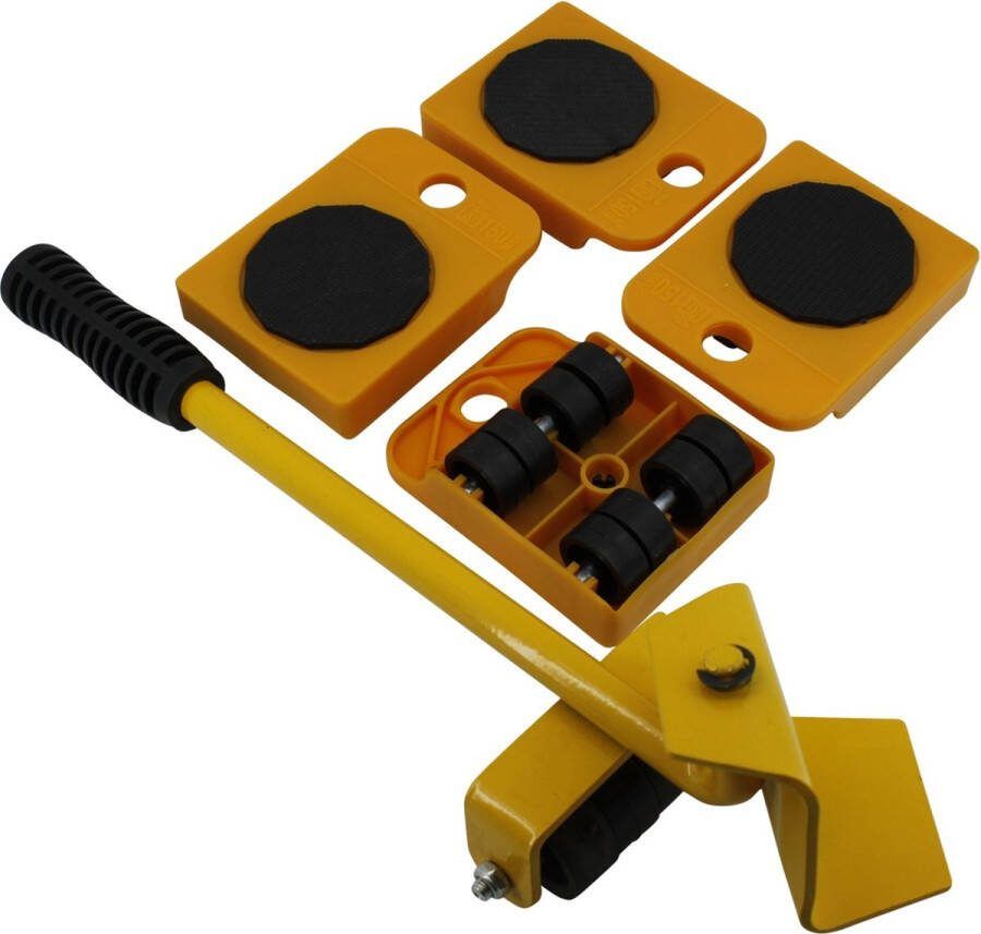 Benson Meubelrollers met hefboom 4 stuks anti-slip 150 kg draagkracht compact en veelzijdig