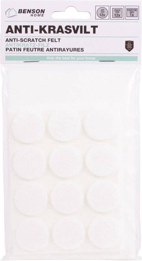 Benson New Age Devi Anti-Krasvilt: Wit Maten 25 stuks